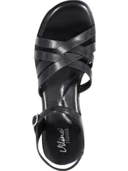 SANDALIA PLATAFORMA MONOCOLOR NEGRO VI LINE FASHION - Image 3