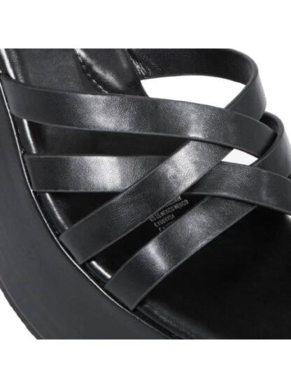 SANDALIA PLATAFORMA MONOCOLOR NEGRO VI LINE FASHION - Image 6