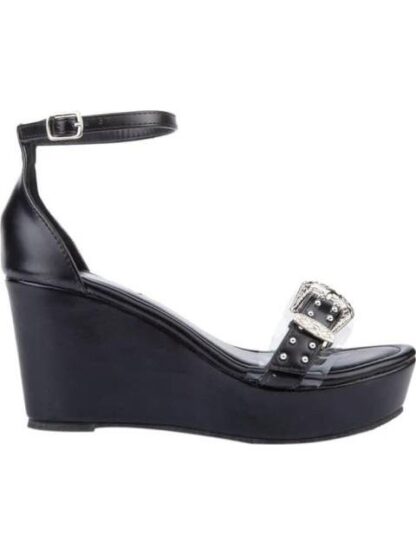 SANDALIA PLATAFORMA NEGRO VI LINE FASHION