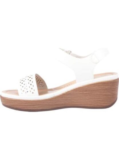 SANDALIA PERFORADA CON PLATAFORMA BLANCO SHOSH - Image 5