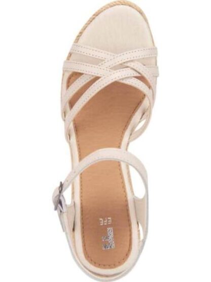 SANDALIA DE PIEL BEIGE/HUESO EFE - Image 3