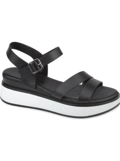 SANDALIA DE PIEL NEGRO VI LINE - Image 2
