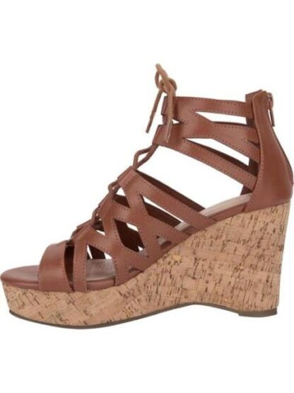 SANDALIA ROMANA CON PLATAFORMA COGNAC VI LINE - Image 5