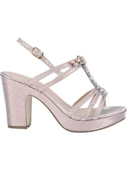 SANDALIA PLATAFORMA TACON BRILLOS ROSEGOLD MOLTO BELLO