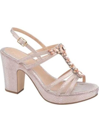 SANDALIA PLATAFORMA TACON BRILLOS ROSEGOLD MOLTO BELLO - Image 2