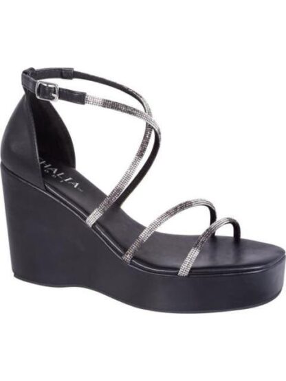 SANDALIA PLATAFORMA Y BRILLOS NEGRO THALIA SODI - Image 2