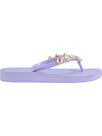 SANDALIA PLAYA CON PIEDRAS LILA BANANA PRICE