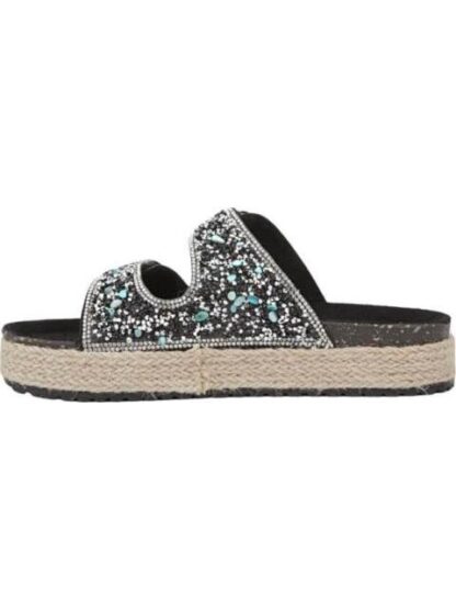 SANDALIA CON BRILLOS NEGRO VI LINE FASHION - Image 5