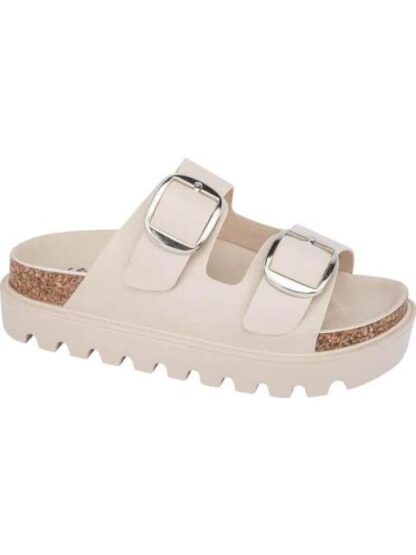 SANDALIA HEBILLAS BEIGE/HUESO VI LINE - Image 2