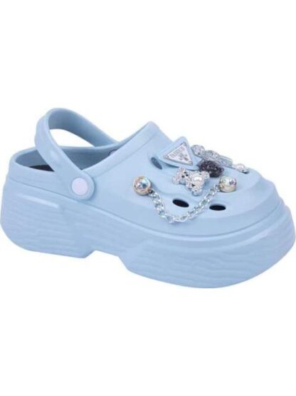 SANDALIA ZUECO AZUL BANANA PRICE - Image 2