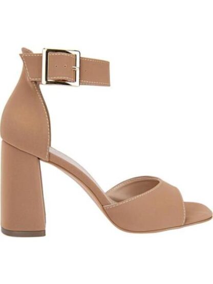 SANDALIA TACON ANCHO CAMEL YAELI