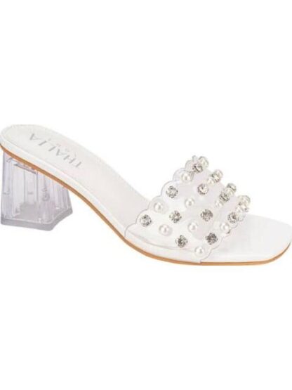 SANDALIA TACON ANCHO BLANCO THALIA SODI - Image 2