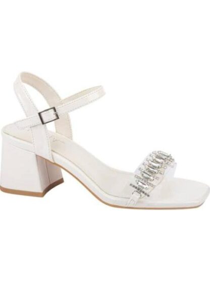 SANDALIA CON BRILLOS BEIGE/HUESO THALIA SODI - Image 2