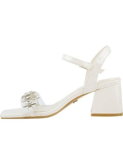 SANDALIA CON BRILLOS BEIGE/HUESO THALIA SODI - Image 5