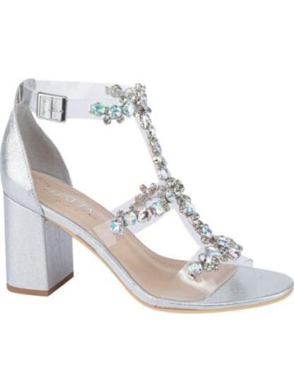 SANDALIA CON BRILLOS PLATA THALIA SODI - Image 2