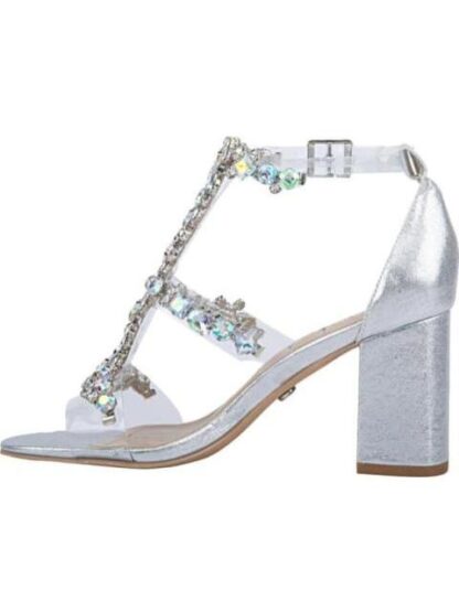 SANDALIA CON BRILLOS PLATA THALIA SODI - Image 4
