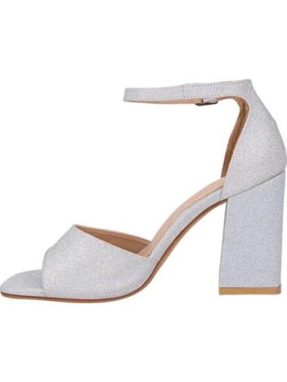 SANDALIA TACON CON GLITTER PLATA MOLTO BELLO - Image 5