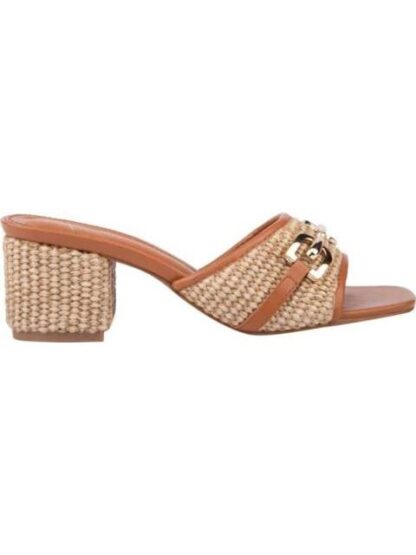 SANDALIA TACON CUADRADO CAMEL YAELI FASHION