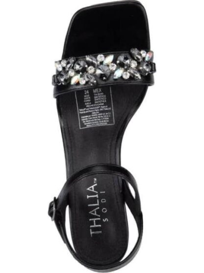 SANDALIA CON BRILLOS NEGRO THALIA SODI - Image 3