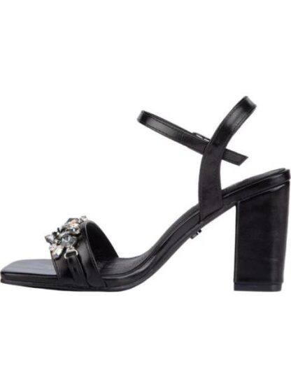 SANDALIA CON BRILLOS NEGRO THALIA SODI - Image 5