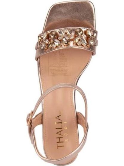 SANDALIA CON BRILLOS ORO THALIA SODI - Image 3
