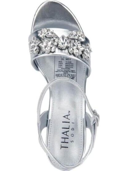 SANDALIA CON BRILLOS PLATA THALIA SODI - Image 3