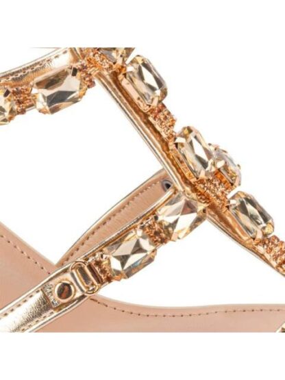 SANDALIA CON BRILLOS ORO THALIA SODI - Image 6