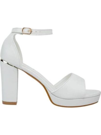 SANDALIA TACON PLATAFORMA BLANCO YAELI
