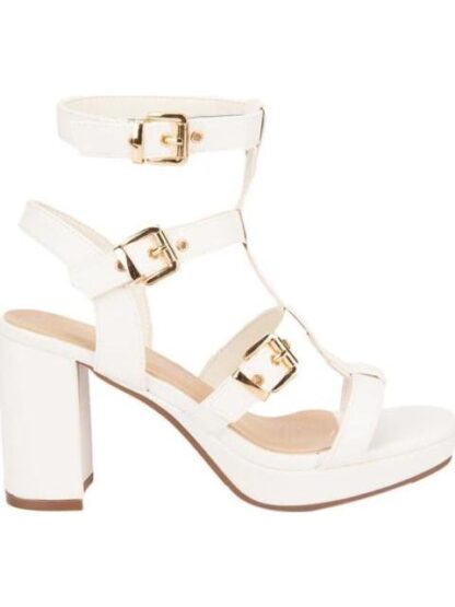 SANDALIA TACON PLATAFORMA BLANCO YAELI FASHION