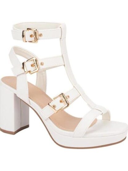 SANDALIA TACON PLATAFORMA BLANCO YAELI FASHION - Image 2