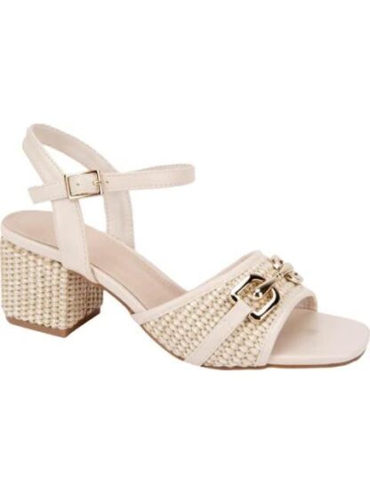 SANDALIA TACON CUADRADO BEIGE/HUESO YAELI FASHION - Image 2