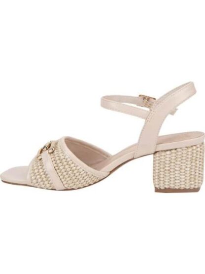 SANDALIA TACON CUADRADO BEIGE/HUESO YAELI FASHION - Image 5