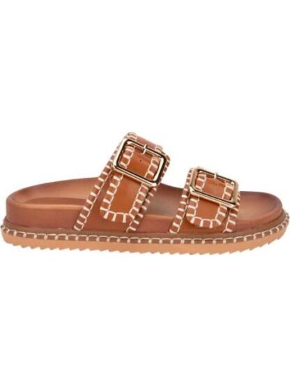 SANDALIA TEJIDA COGNAC VI LINE FASHION