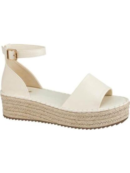 SANDALIA PLANA BEIGE/HUESO VI LINE - Image 2