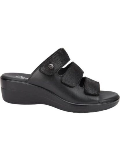 SANDALIA VELCROS NEGRO FLEXI