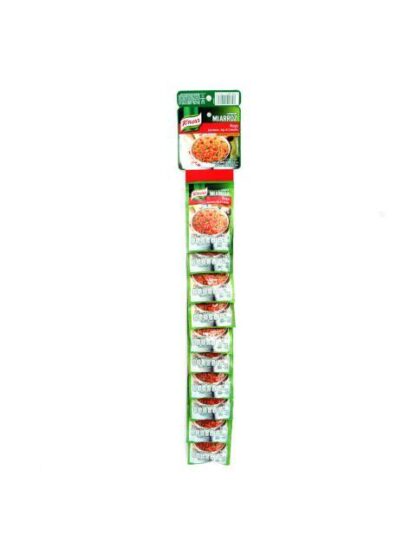 SAZONADOR KNORR ARROZ ROJO PAQUETE CON 10 PIEZAS DE 17 GR