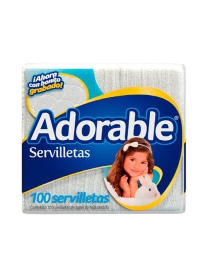 SERVILLETA ADORABLE 100 PZ
