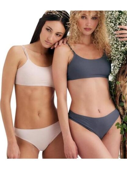 SET 2 TOPS SIN COSTURAS GRIS LOVE TO LOUNGE