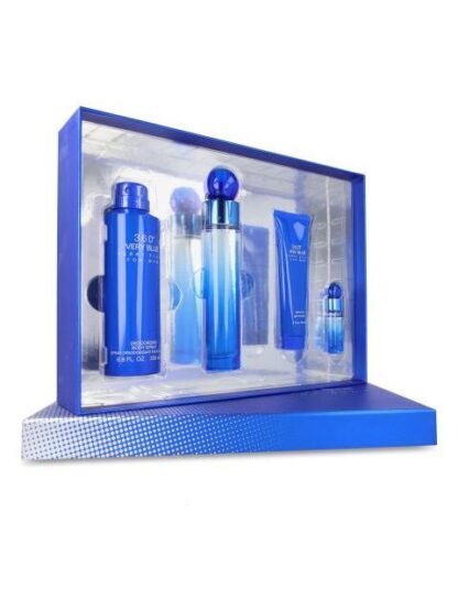 SET 360° VERY BLUE PERRY ELLIS 4PZ 100ML EDT SPRAY - Image 2