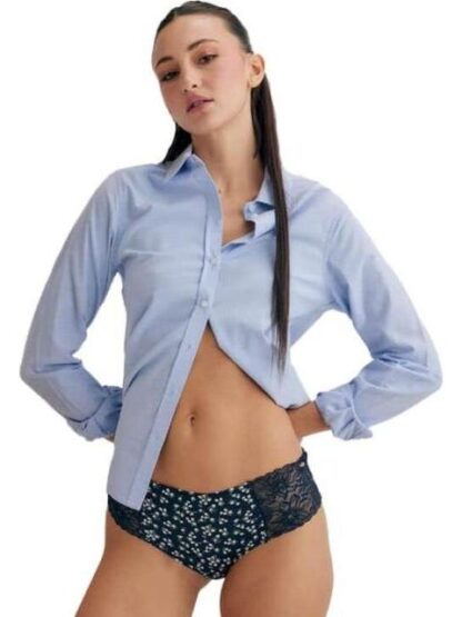 SET 3 PANTIS CORTE HIPSTER AZUL MARINO LOVE TO LOUNGE