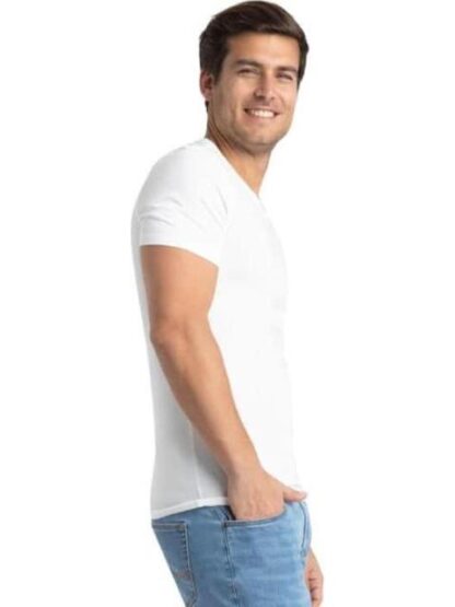 SET 3 PLAYERAS CUELLO V BLANCO LACOSTE - Image 6