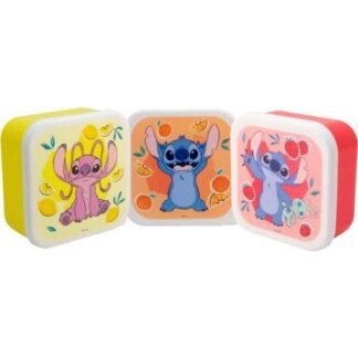 SET 3 TUPPERS STITCH MULTICOLOR DISNEY