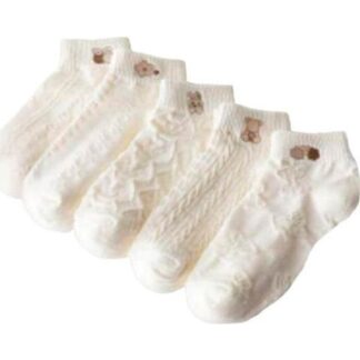 SET 5 PARES DE TINES CON BORDADO BLANCO LOVE TO LOUNGE