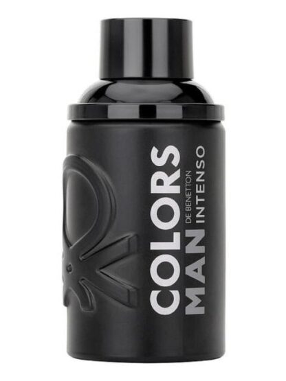 SET BENETTON COLORS MAN BLACK INTENSE EDT 100ML + MEGASPRITZER 10ML