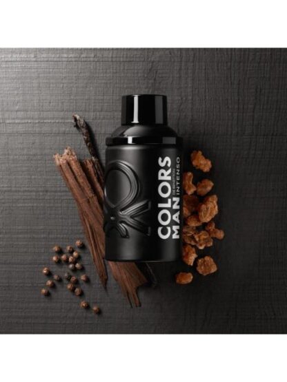SET BENETTON COLORS MAN BLACK INTENSE EDT 100ML + MEGASPRITZER 10ML - Image 7
