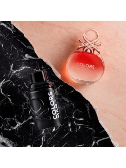 SET BENETTON COLORS MAN BLACK INTENSE EDT 100ML + MEGASPRITZER 10ML - Image 9