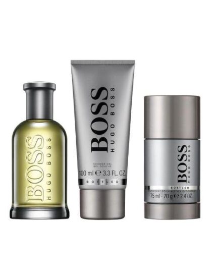 SET BOSS BOTTLED HUGO BOSS 3PZ 100ML EDT SPRAY - HOMBRE