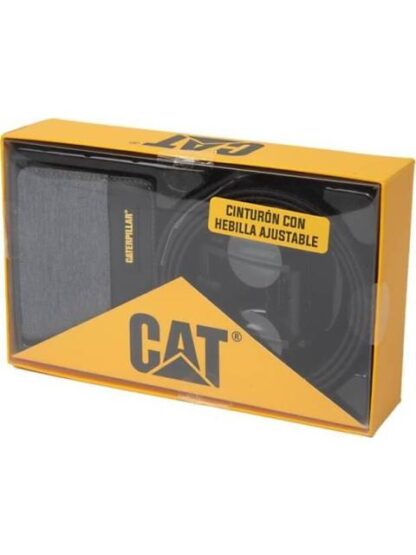 SET CINTURON CARTERA CAT SET NEGRO CATERPILLAR