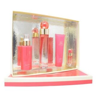 SET ESTUCHE 360 CORAL DAMA PERRY ELLIS 4 PZ - ORIGINAL