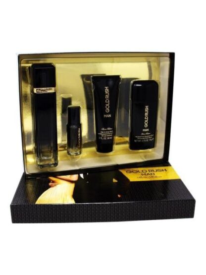 SET GOLD RUSH MAN CABALLERO PARIS HILTON 4 PZ - ORIGINAL